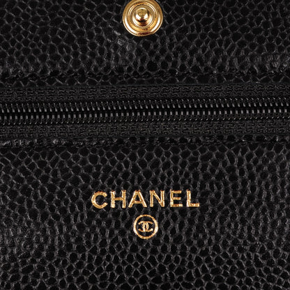 Chanel Caviar Quilted Wallet On Chain WOC Black 6 of 8