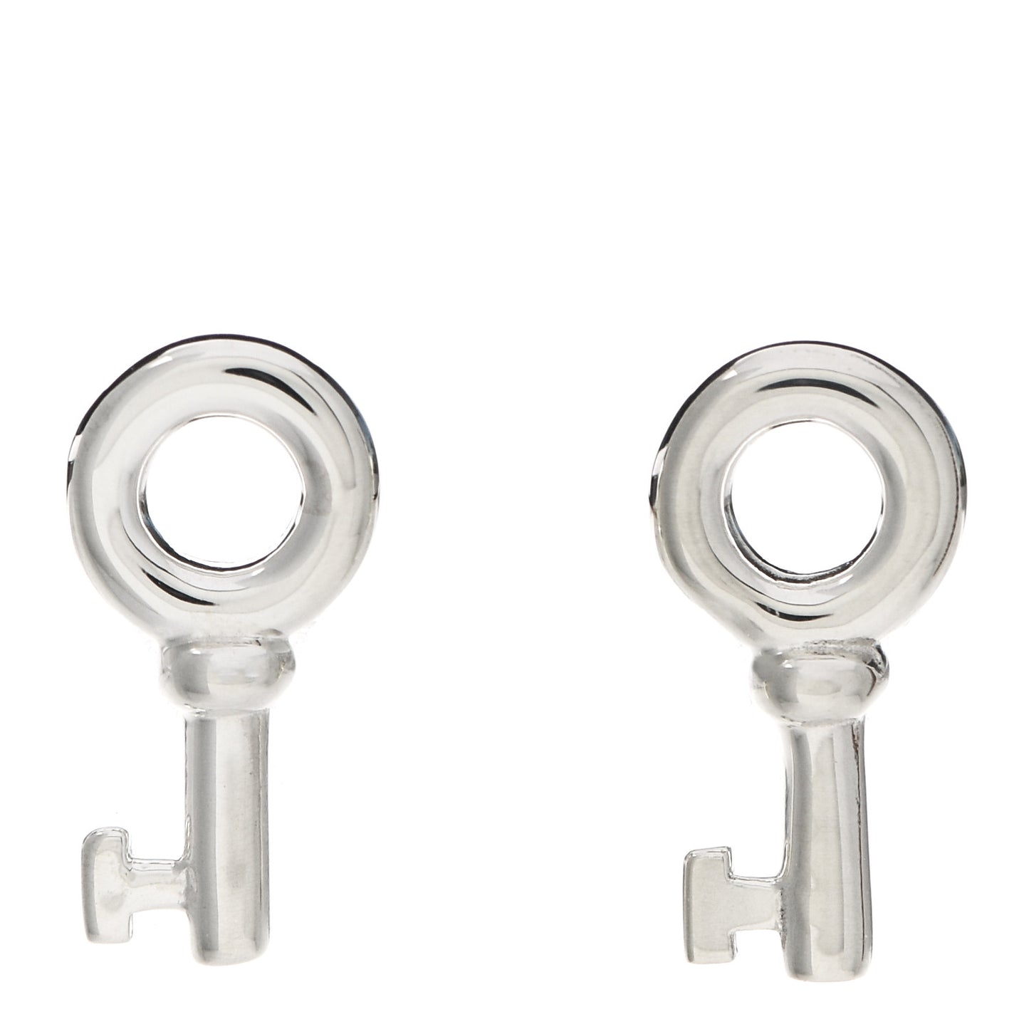 Sterling Silver Key Earrings