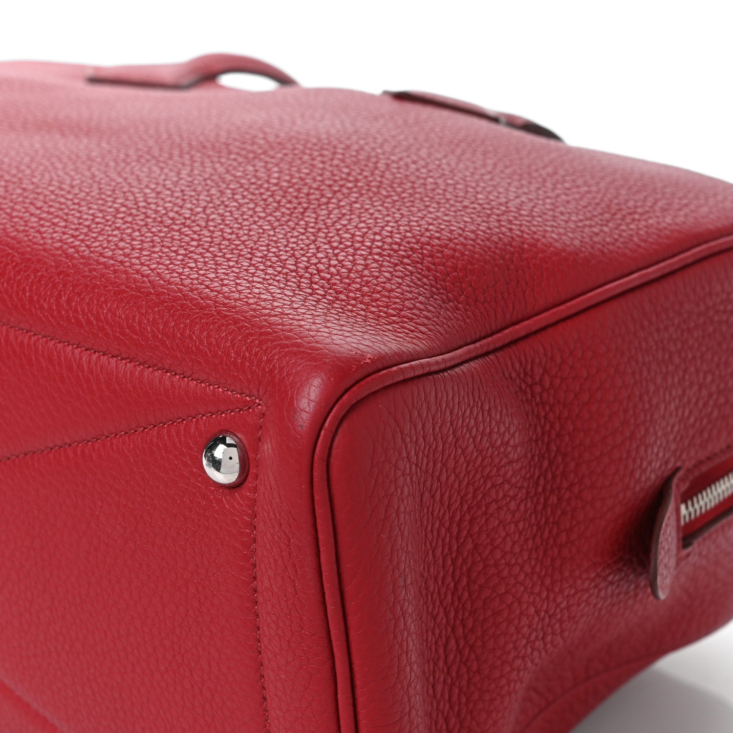 Hermes Taurillon Clemence Victoria II 35 Rouge Garance 11 of 13