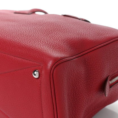 Hermes Taurillon Clemence Victoria II 35 Rouge Garance 11 of 13
