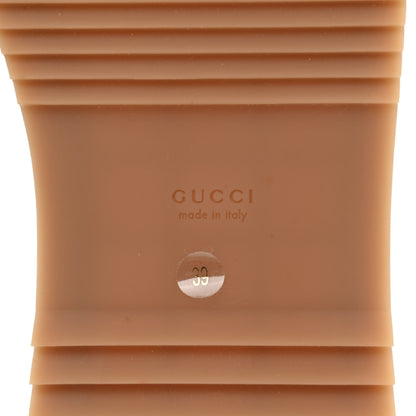 Gucci Monogram Maxi GG Angelina Platform 55mm Slide Sandals 39 Camel Ebony 6 of 9