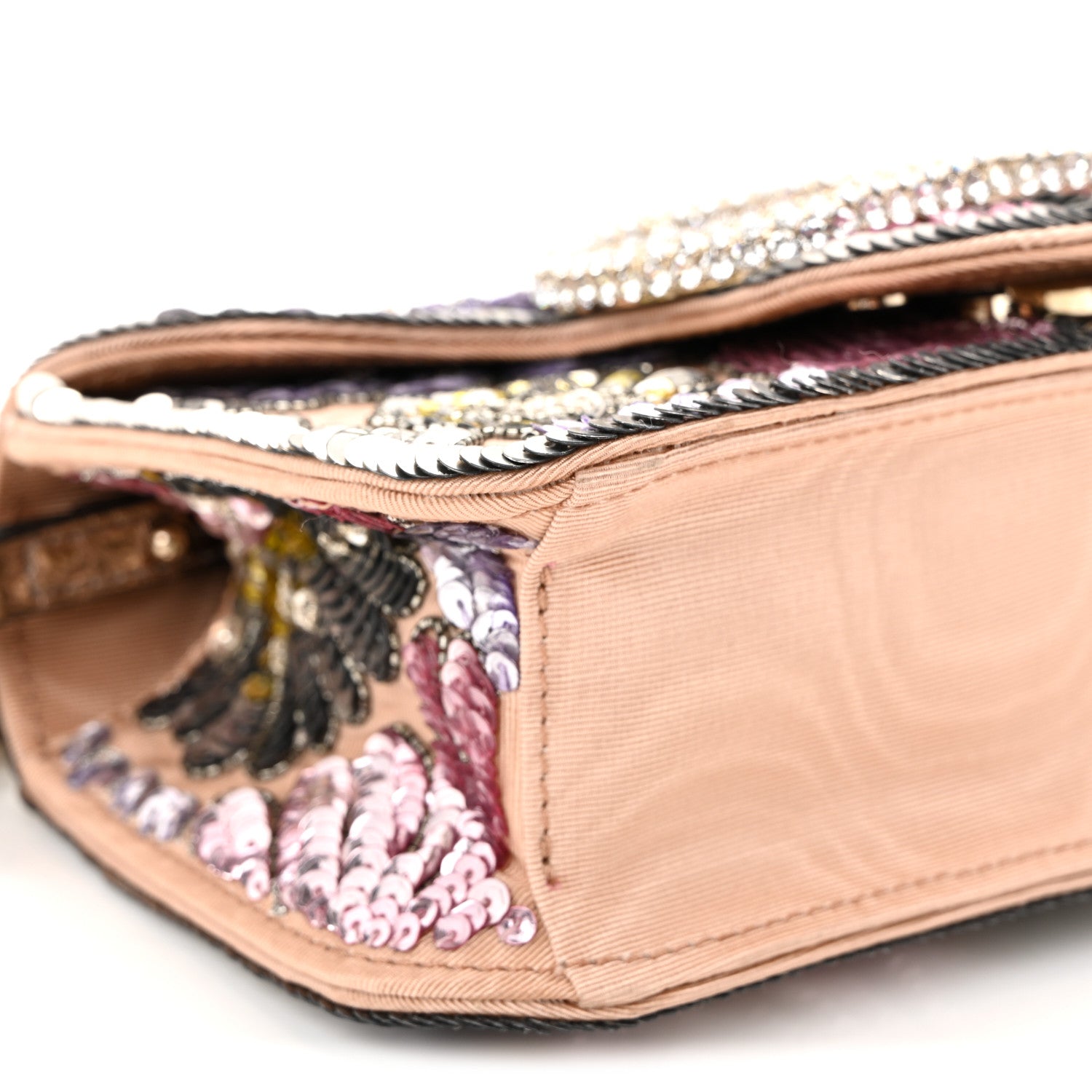 Valentino Garavani Sequin Burst Crystal Vlogo Embroidered Small Loco Shoulder Bag Multicolor 8 of 9