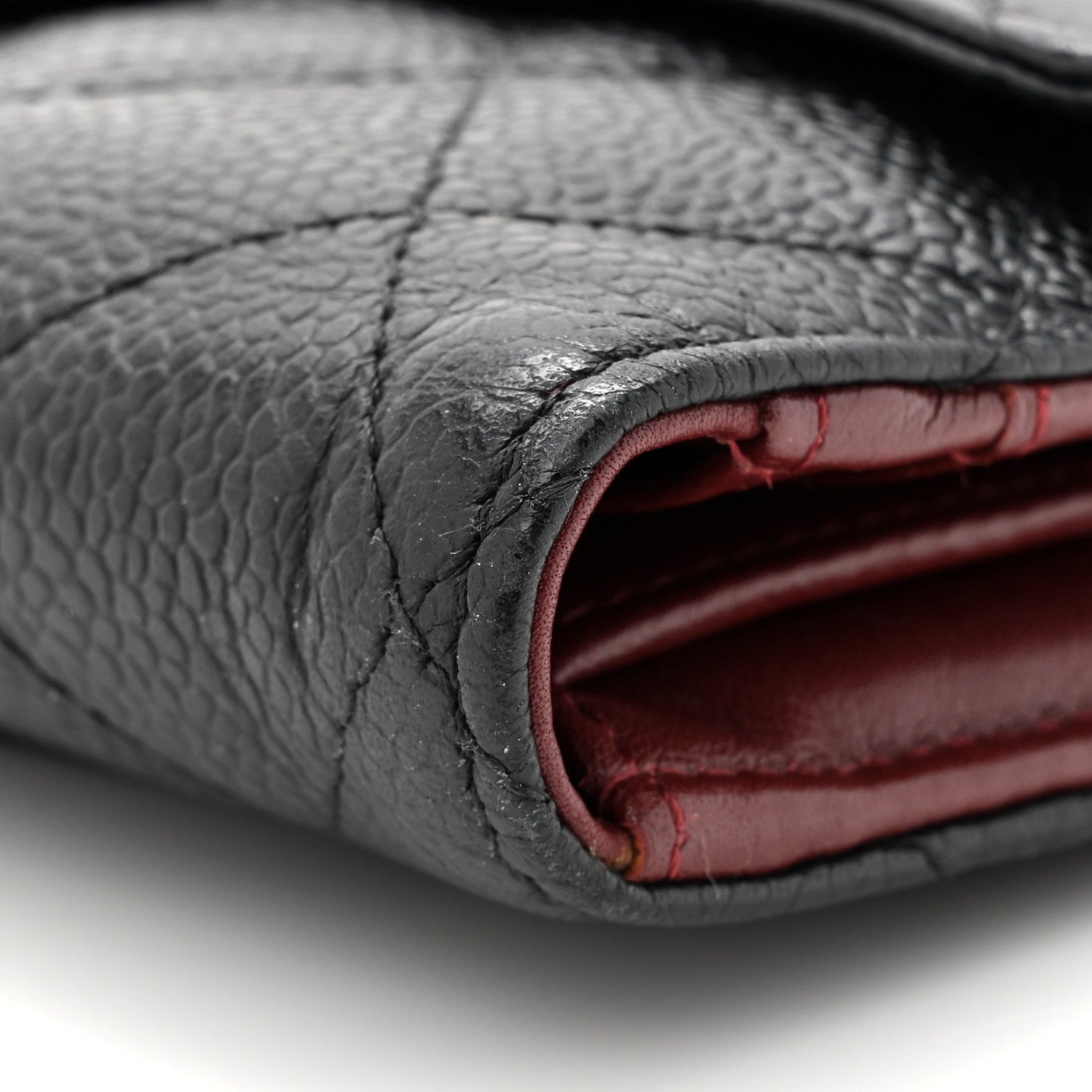 Chanel Caviar Quilted Large Gusset Flap Wallet Black 9 of 11