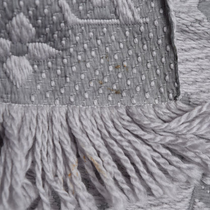 Louis Vuitton Wool Silk Logomania Scarf Pearl Grey 5 of 5