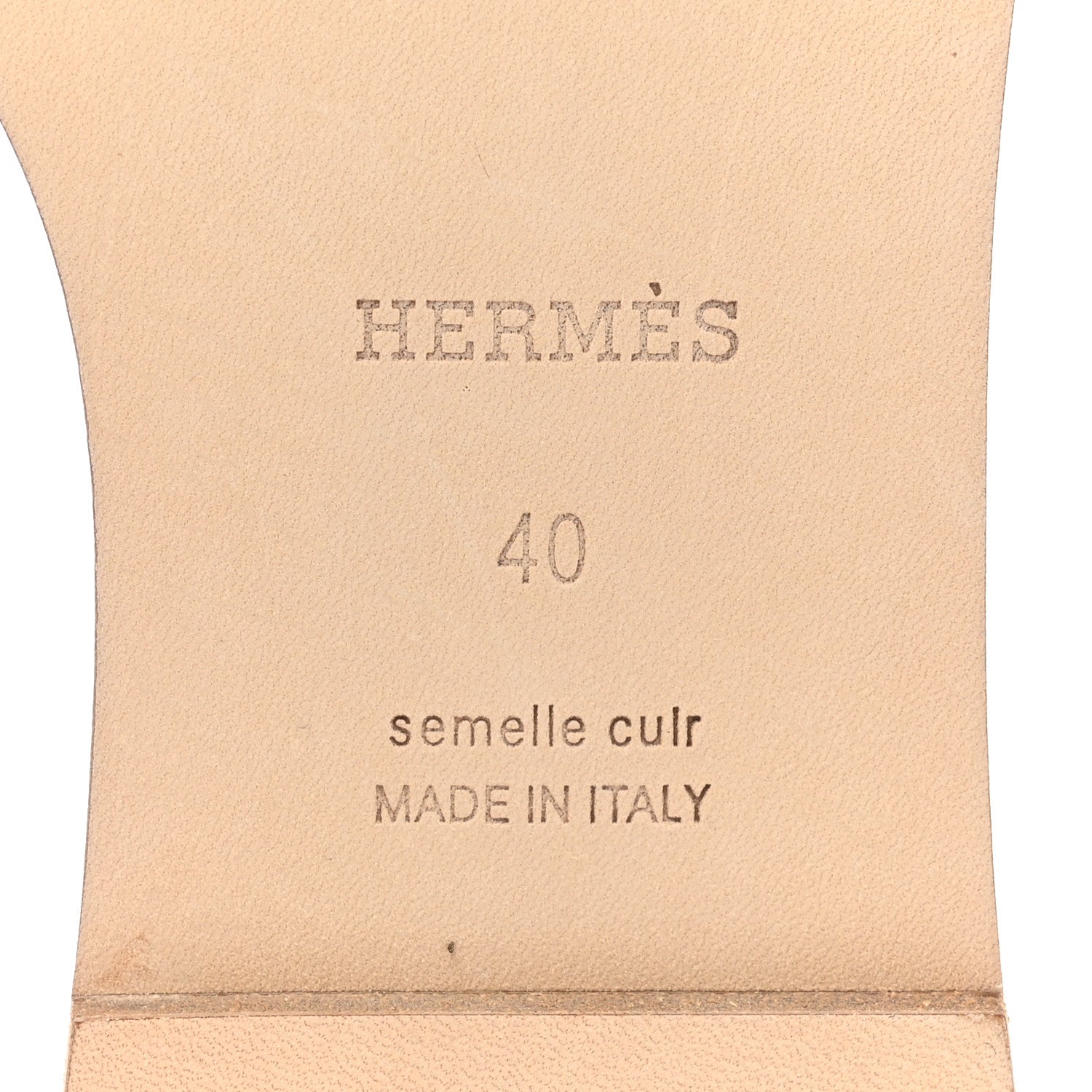 Hermes Epsom Santorini Sandals 40 Etoupe 6 of 8