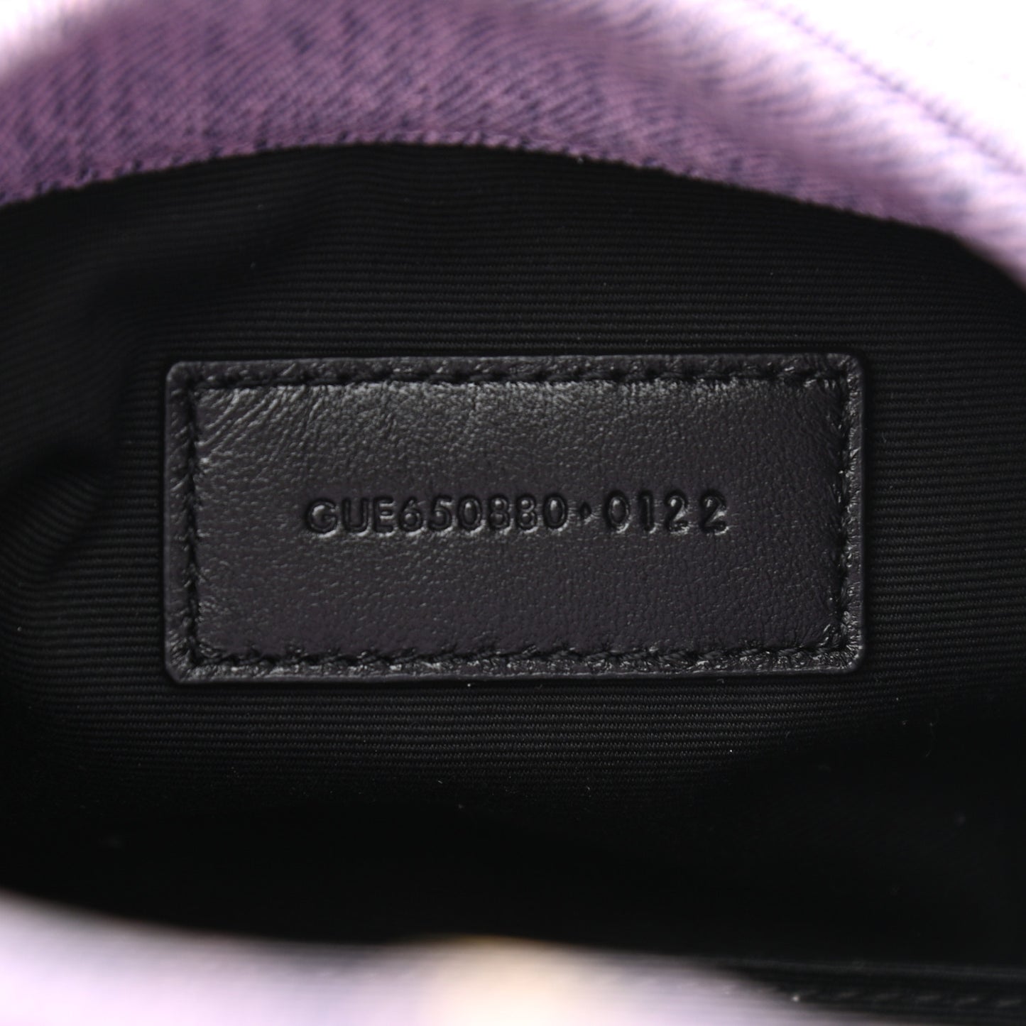 Denim Quilted Loulou Puffer Monogram Pouch Clutch Bleached Lilac