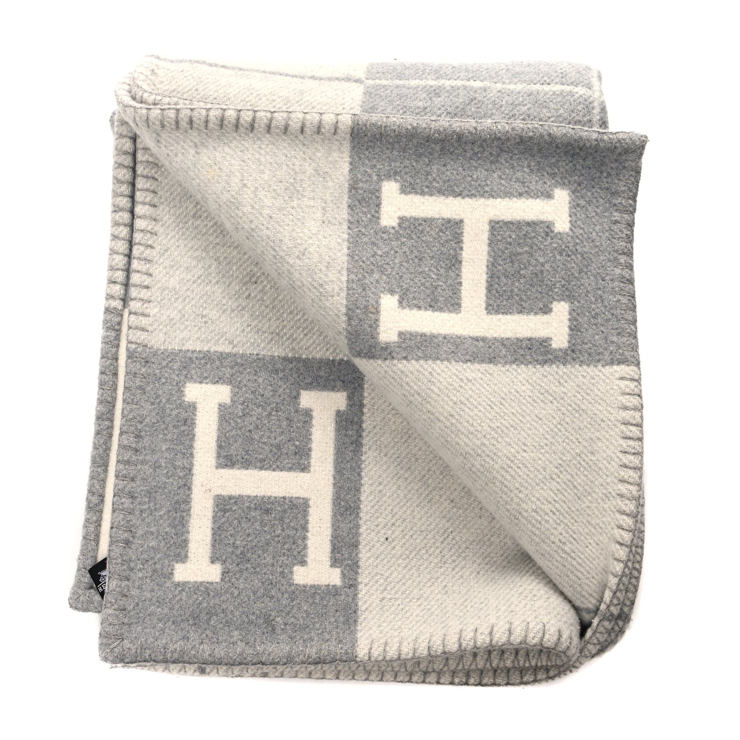 Wool Cashmere Avalon Signature Blanket Gris Acier