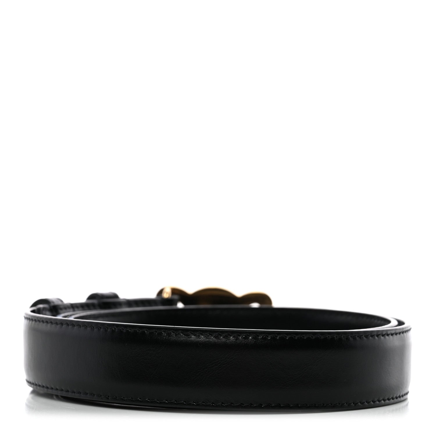 Celine Box Calfskin Small 18mm Triomphe Belt 85 34 Black 2 of 6