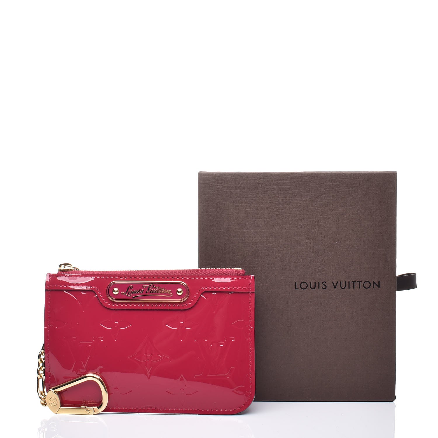 Louis Vuitton Vernis Key Pouch Rose Indien 9 of 9