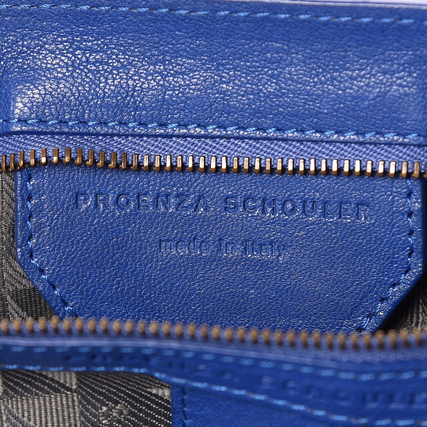 Lambskin PS1 Large Satchel Cobalt