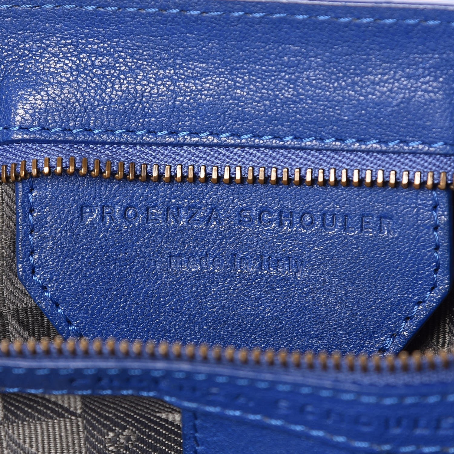 Proenza Schouler Lambskin PS1 Large Satchel Cobalt 7 of 9