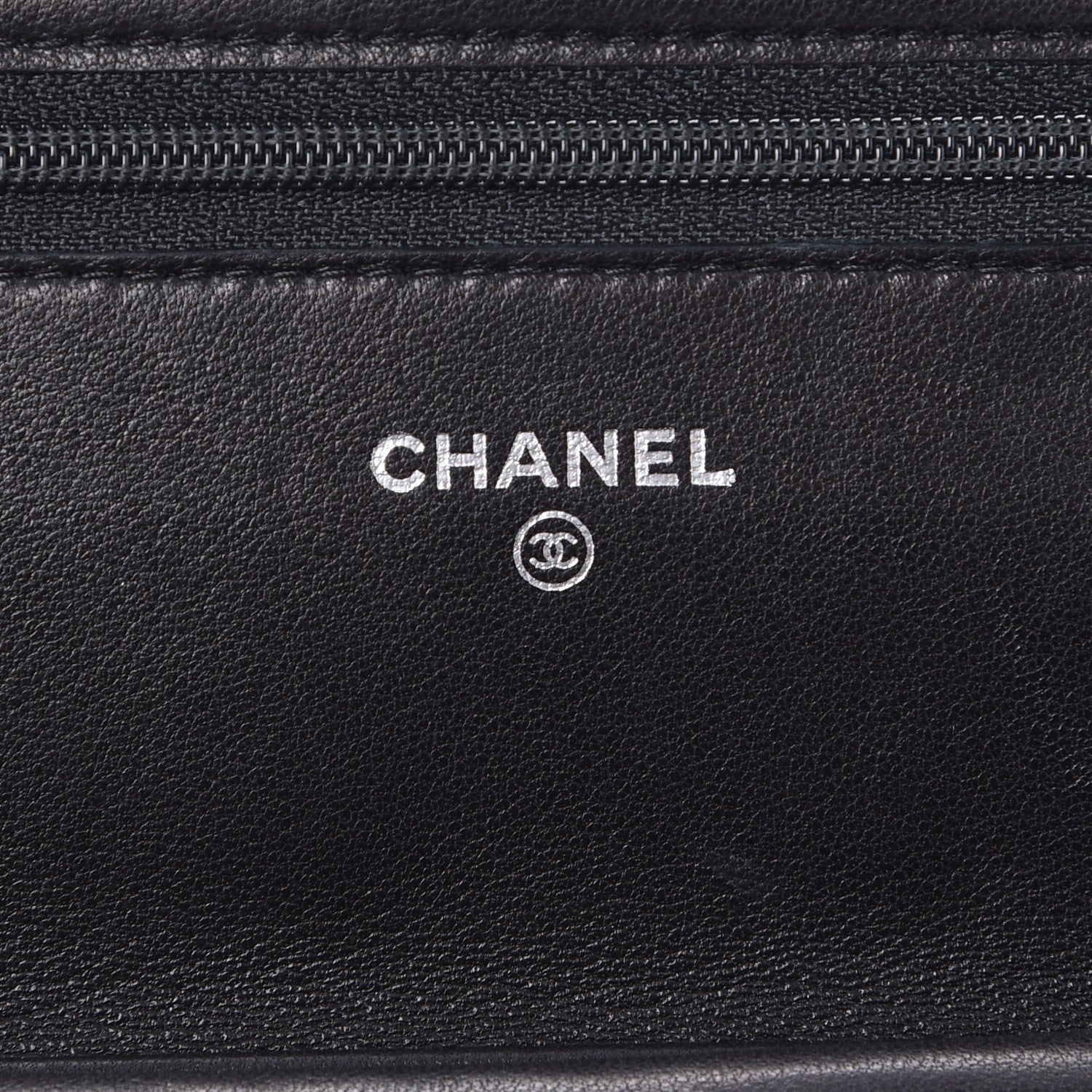 Chanel Patent Quilted Wallet On Chain WOC Black 6 of 8