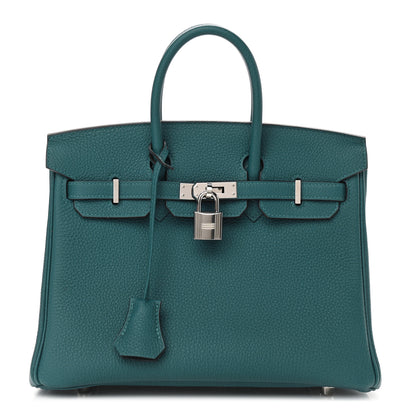 Hermes Togo Verso Birkin 25 Vert Bosphore Bleu Ocean 1 of 32