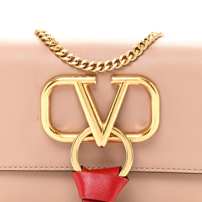 Valentino Garavani Smooth Calfskin Mini VRing Crossbody Bag Rose Cannelle 7 of 9