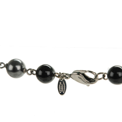 Chanel Ruthenium Beaded CC Long Necklace Black 4 of 4