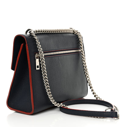 Louis Vuitton Soft Calfskin Mylockme Chain Bag BB Marine Rouge 3 of 12