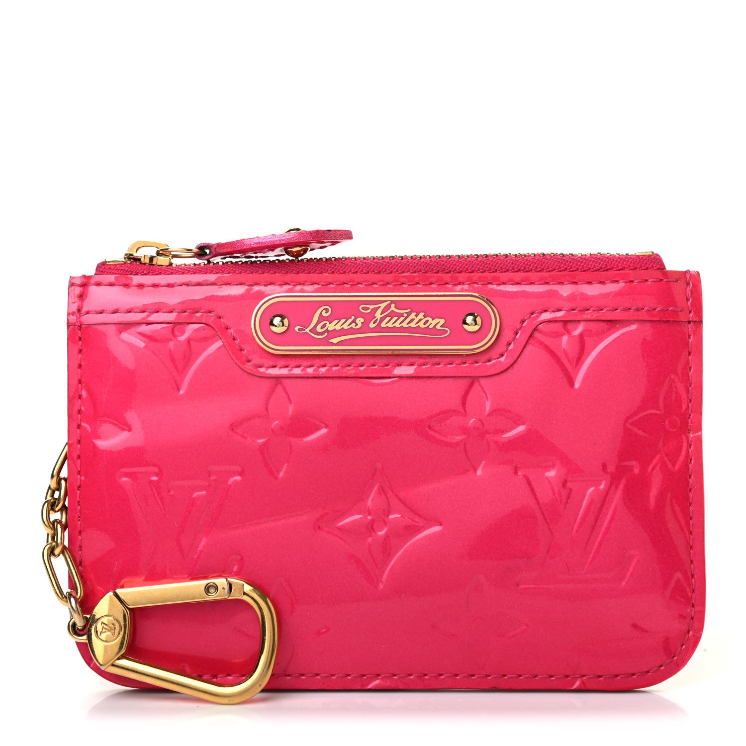 Louis Vuitton Vernis Key Pouch Rose Pop 1 of 7