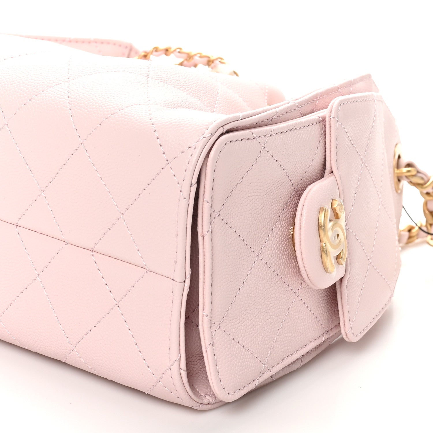 Chanel Caviar Quilted Mini Chanel 25 Handbag Light Pink 10 of 10