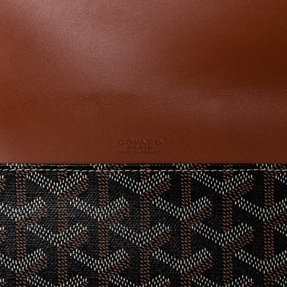 Goyard Goyardine Commando Envelope 2 Flat Large Pouch Black Gold 6 of 9