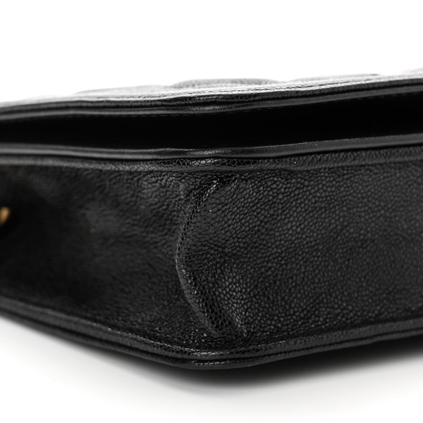 Caviar Quilted Boy Wallet On Chain WOC Black