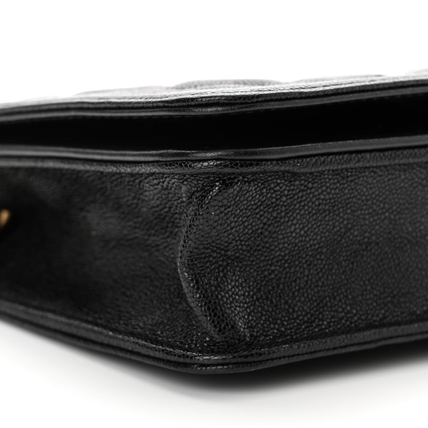Chanel Caviar Quilted Boy Wallet On Chain WOC Black 10 of 14