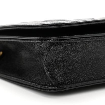 Chanel Caviar Quilted Boy Wallet On Chain WOC Black 10 of 14