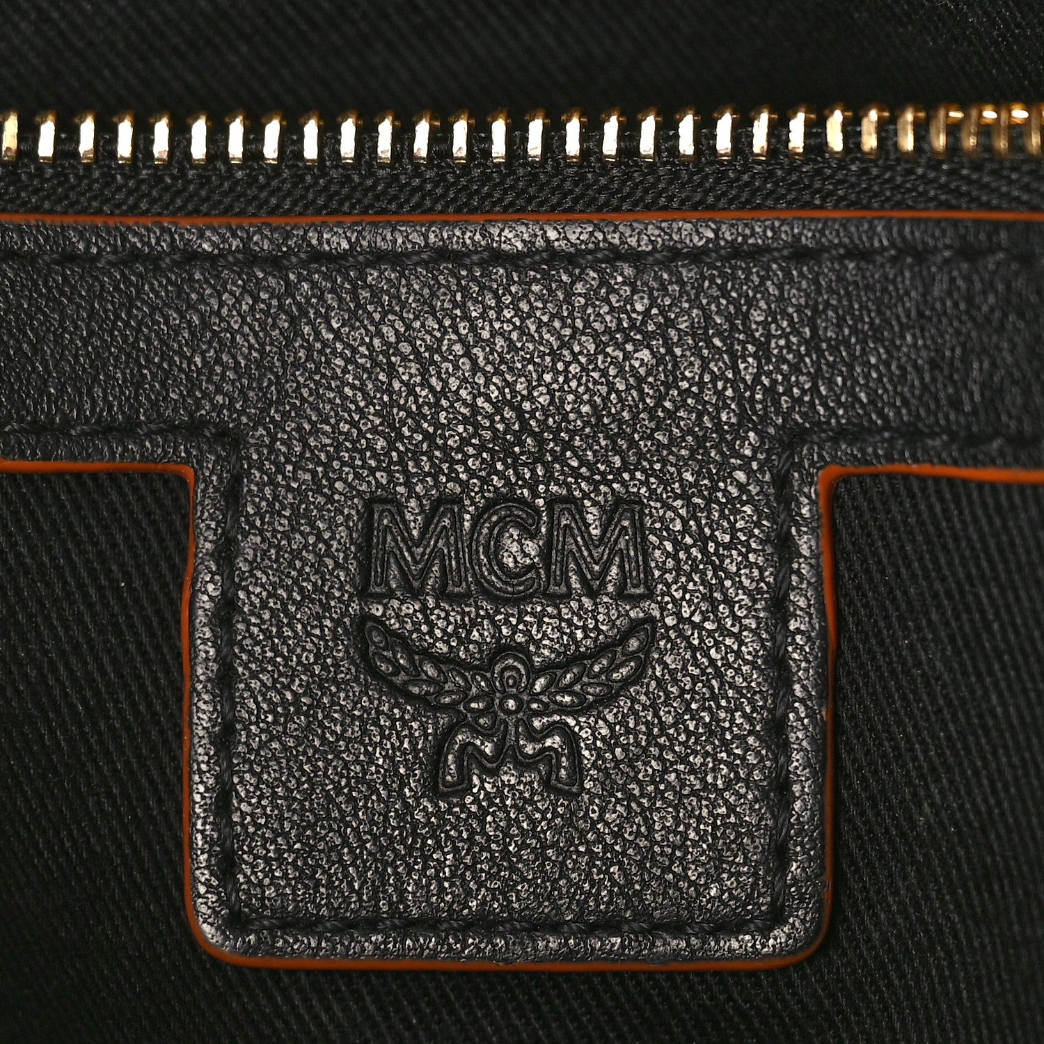 MCM Calfskin Ottomar Monogram Medium Crossbody Pouch Black 6 of 11