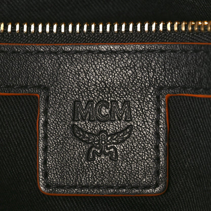 MCM Calfskin Ottomar Monogram Medium Crossbody Pouch Black 6 of 11