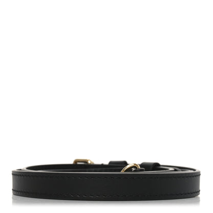 Louis Vuitton Calfskin 16mm Adjustable Shoulder Strap Black 2 of 3