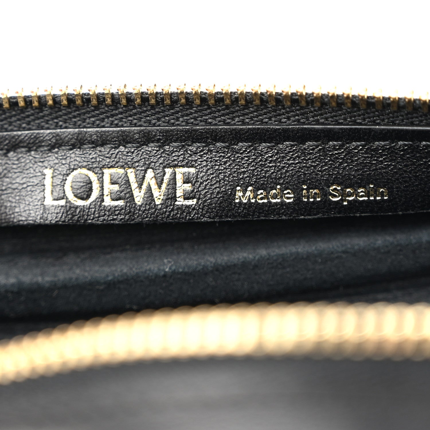 Loewe Lambskin Pleated Bracelet Pouch Shoulder Bag Black 6 of 9