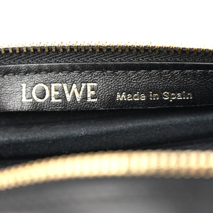 Loewe Lambskin Pleated Bracelet Pouch Shoulder Bag Black 6 of 9