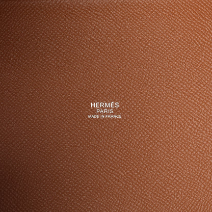 Hermes Epsom Tressage De Cuir Picotin Lock 18 PM Abricot Rose Azalee Gold 6 of 7