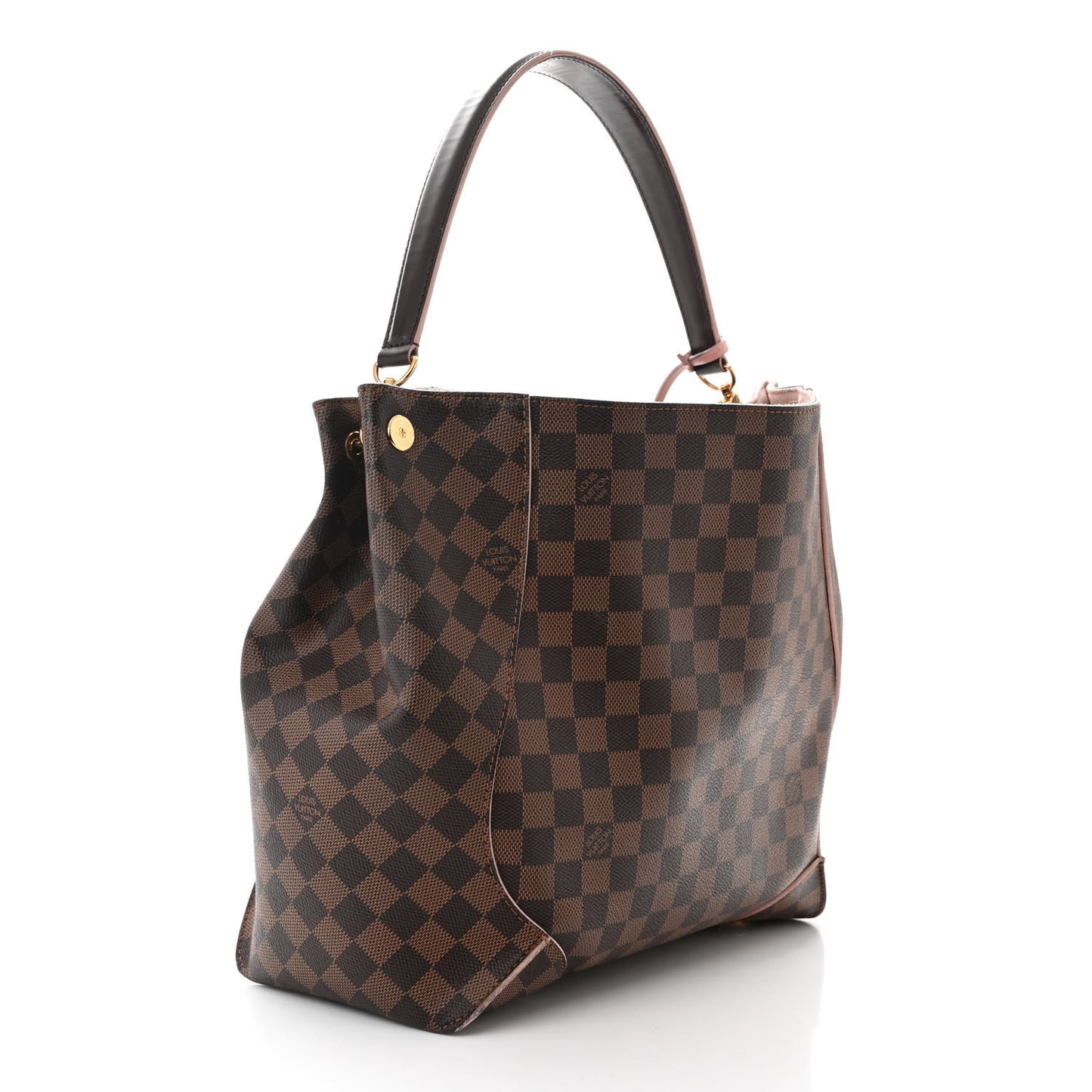 Damier Ebene Caissa Hobo Rose Ballerine