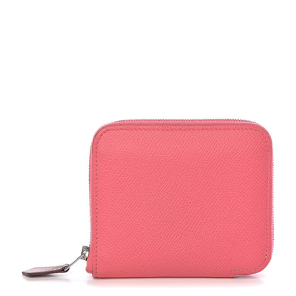Hermes Epsom Silk'In Compact Wallet Rose Azalee 1 of 7