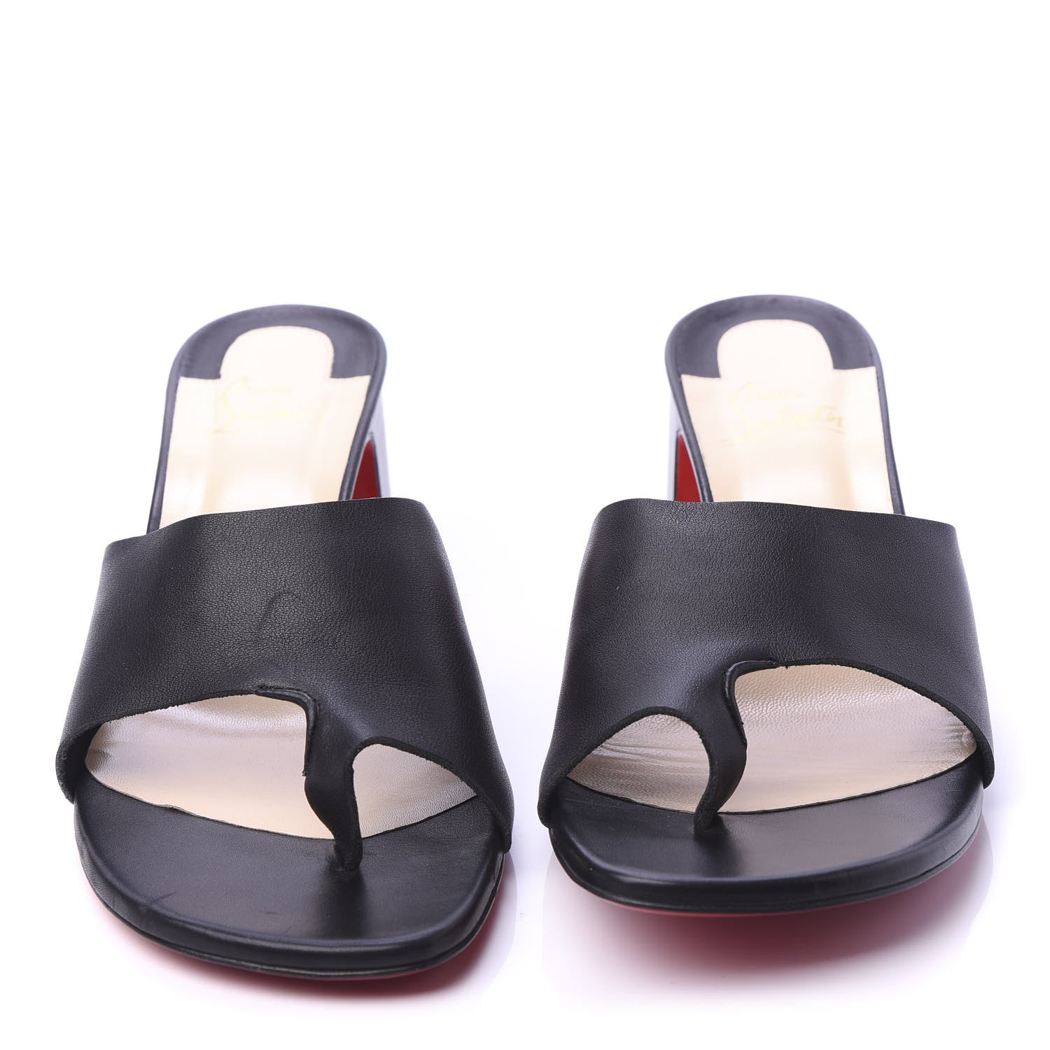 Christian Louboutin Calfskin Viberta 55 Mule 40.5 Black 2 of 8