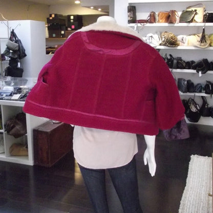 Louis Vuitton Mink Wool Jacket Pink 36 3 of 7