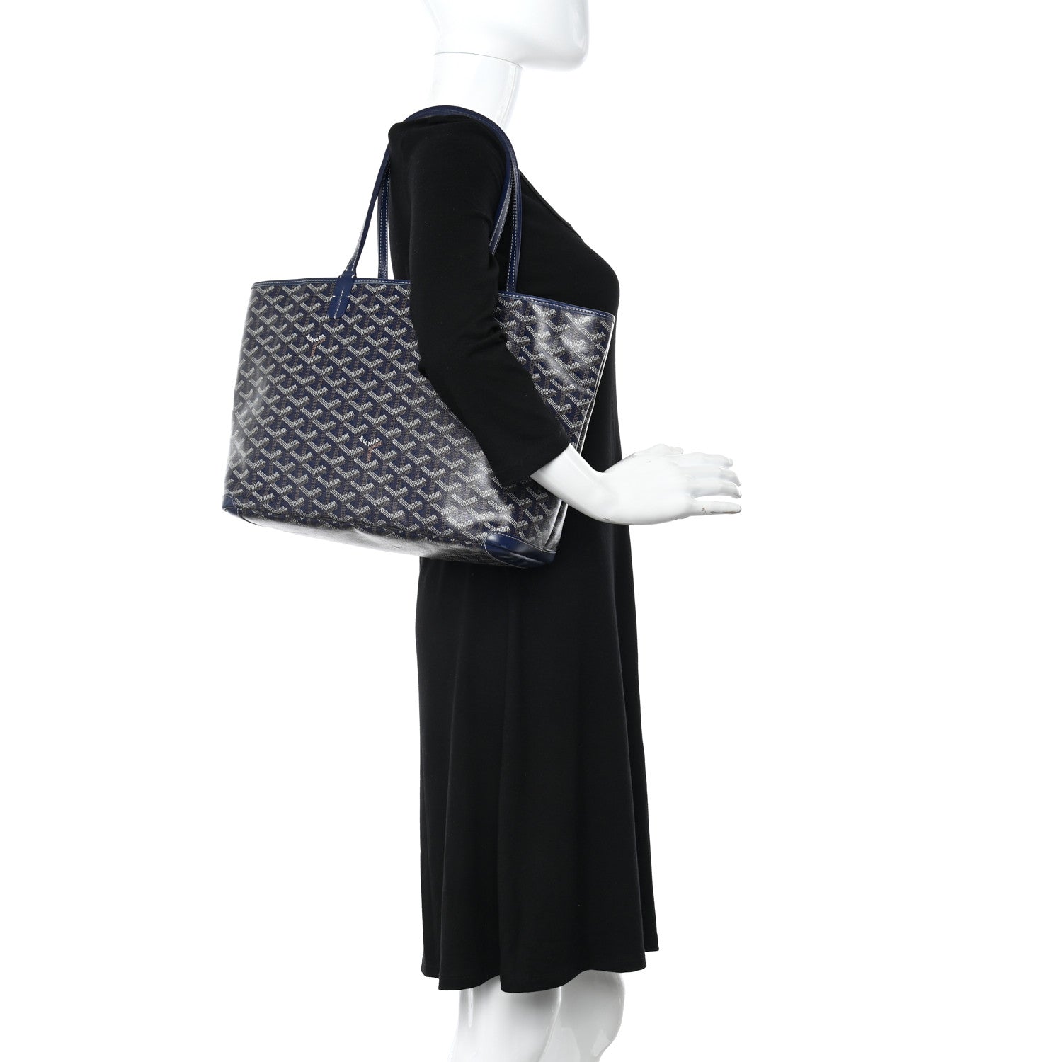 Goyard Goyardine Artois PM Navy 2 of 19