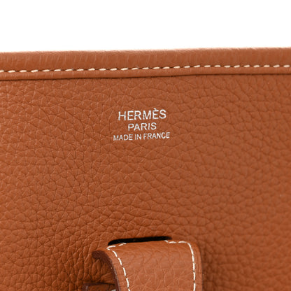 Hermes Taurillon Clemence Evelyne III GM Gold 8 of 16