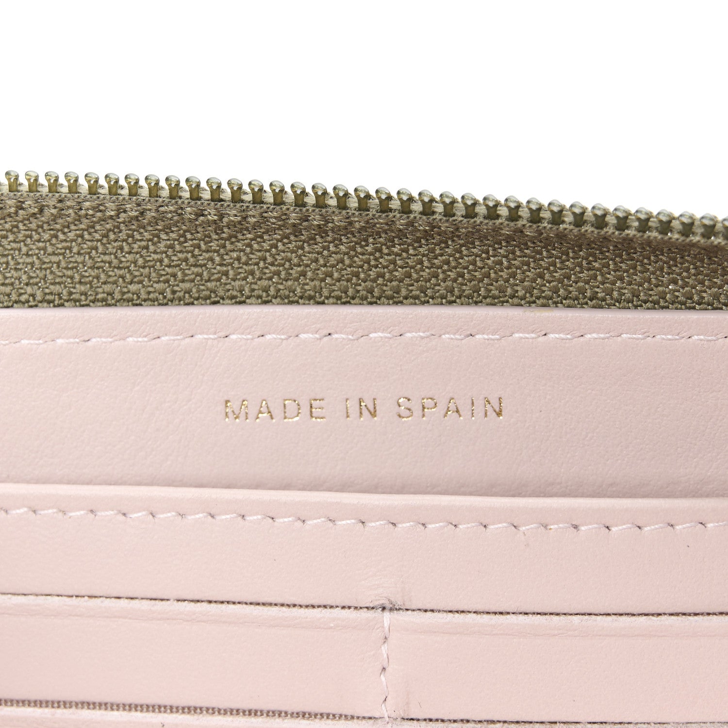 Chanel Caviar Quilted Boy Long Zip Around Wallet Khaki 7 of 9