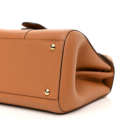 Delvaux Grained Calfskin Mini Brillant Satchel Natural 10 of 11