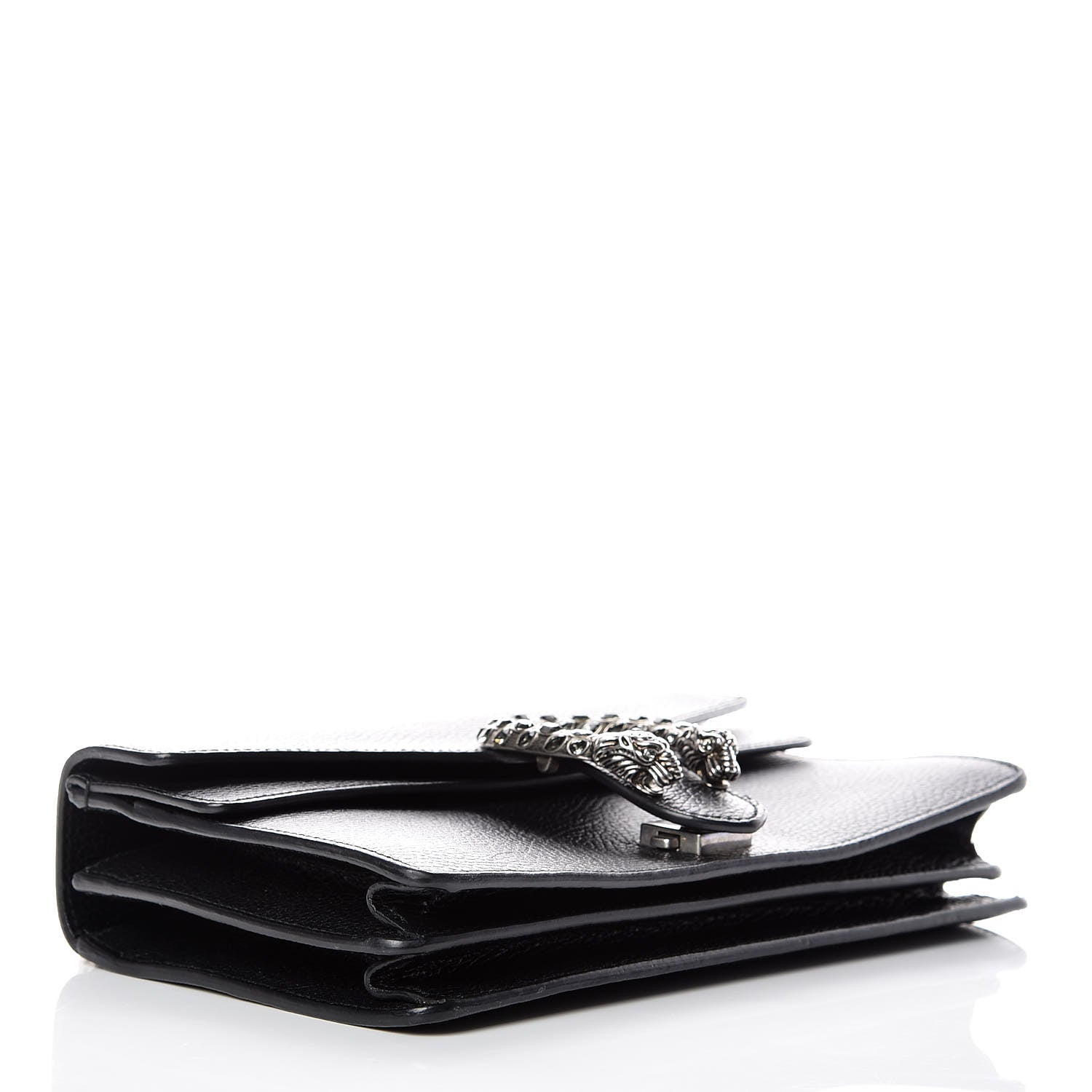 Gucci Pebbled Calfskin Small Dionysus Shoulder Bag Black 4 of 11
