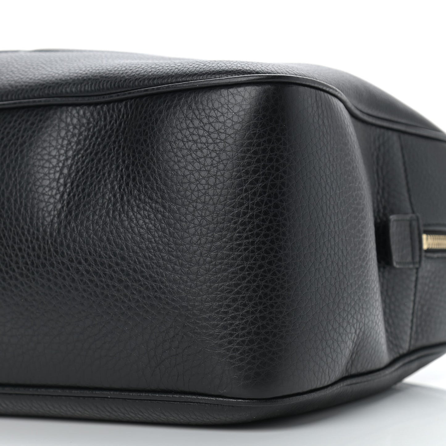 Pebbled Calfskin Medium Soho Bowler Black