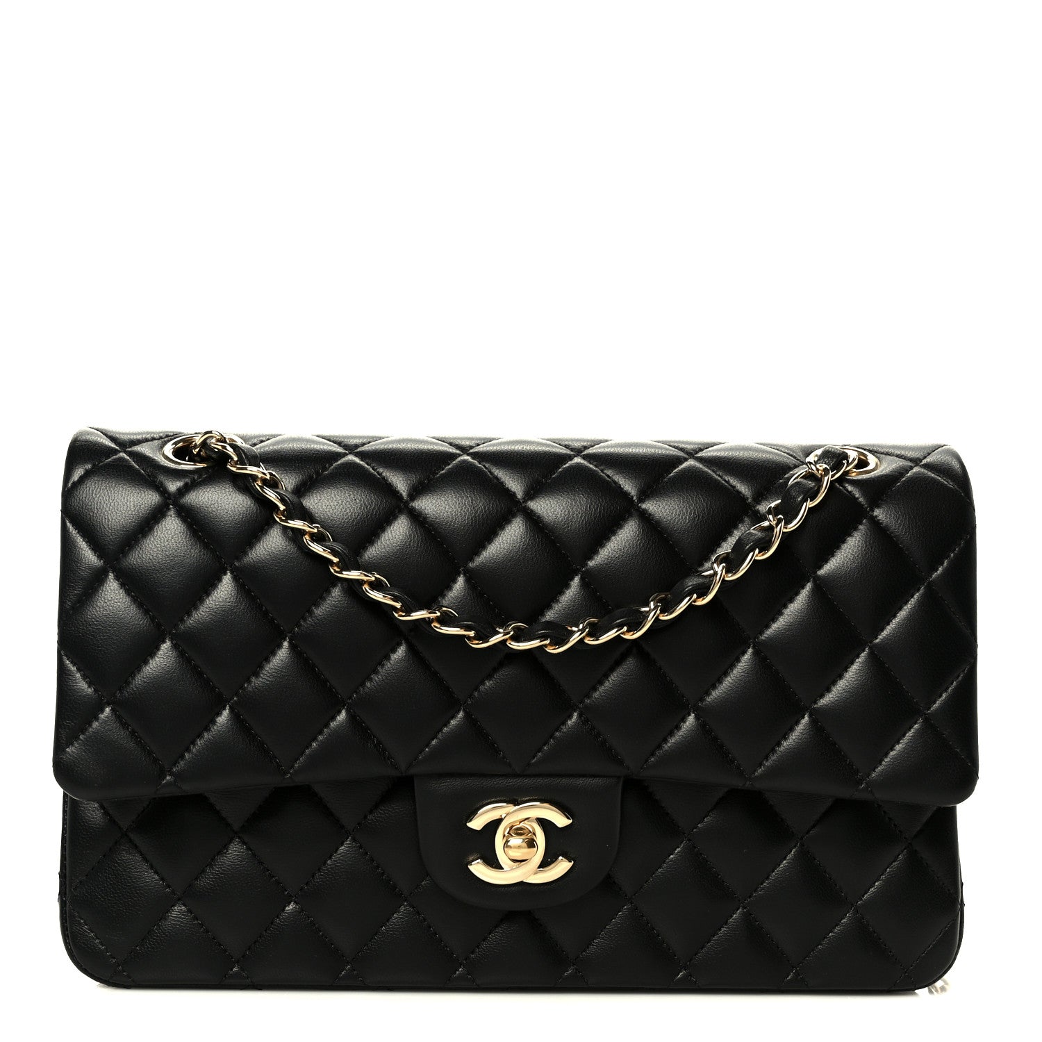 Chanel Lambskin Quilted Small Double Flap Black 1 of 23