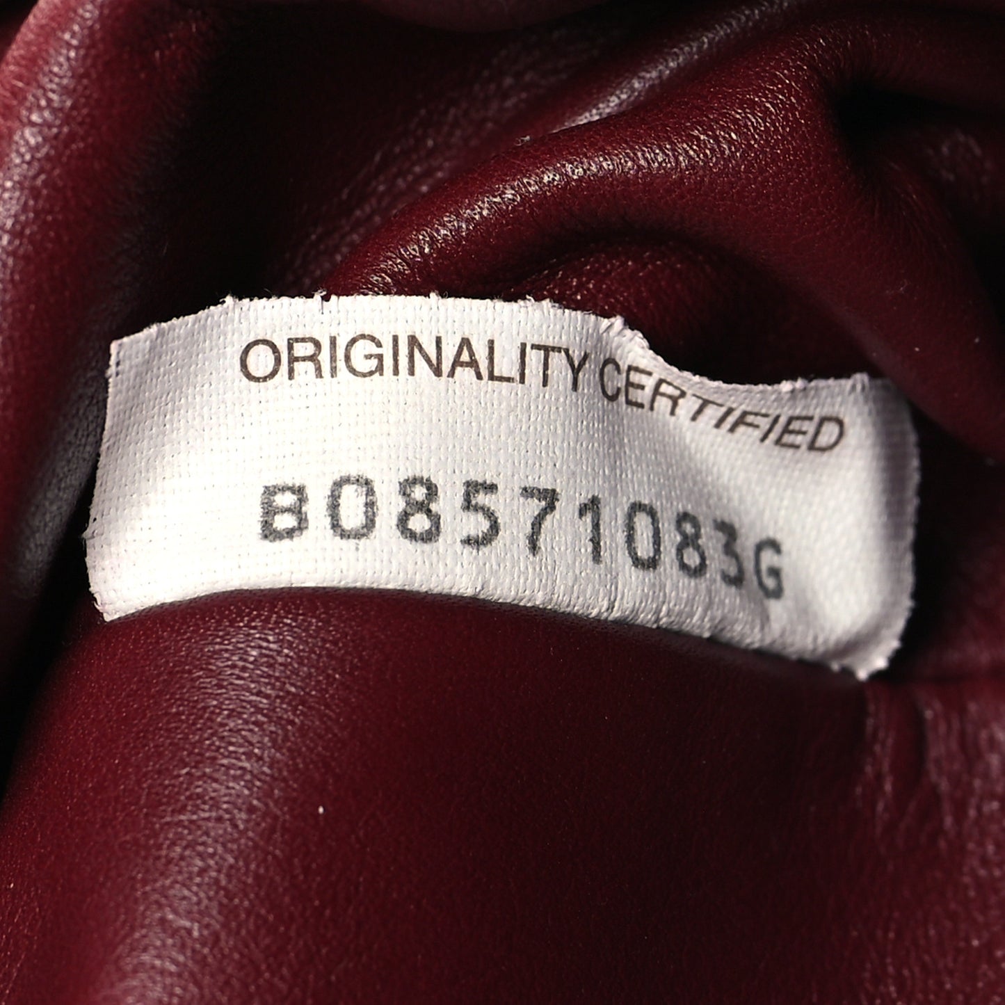 Butter Calfskin The Mini Pouch Bordeaux