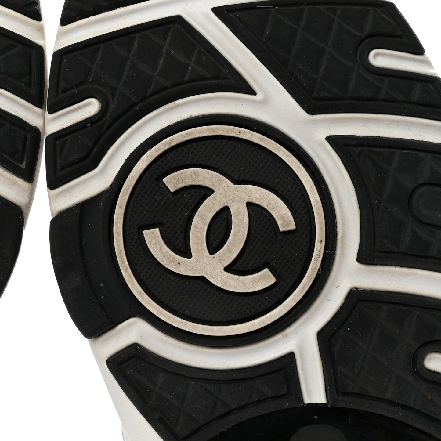 Patent Calfskin CC Sneakers  36 Navy White