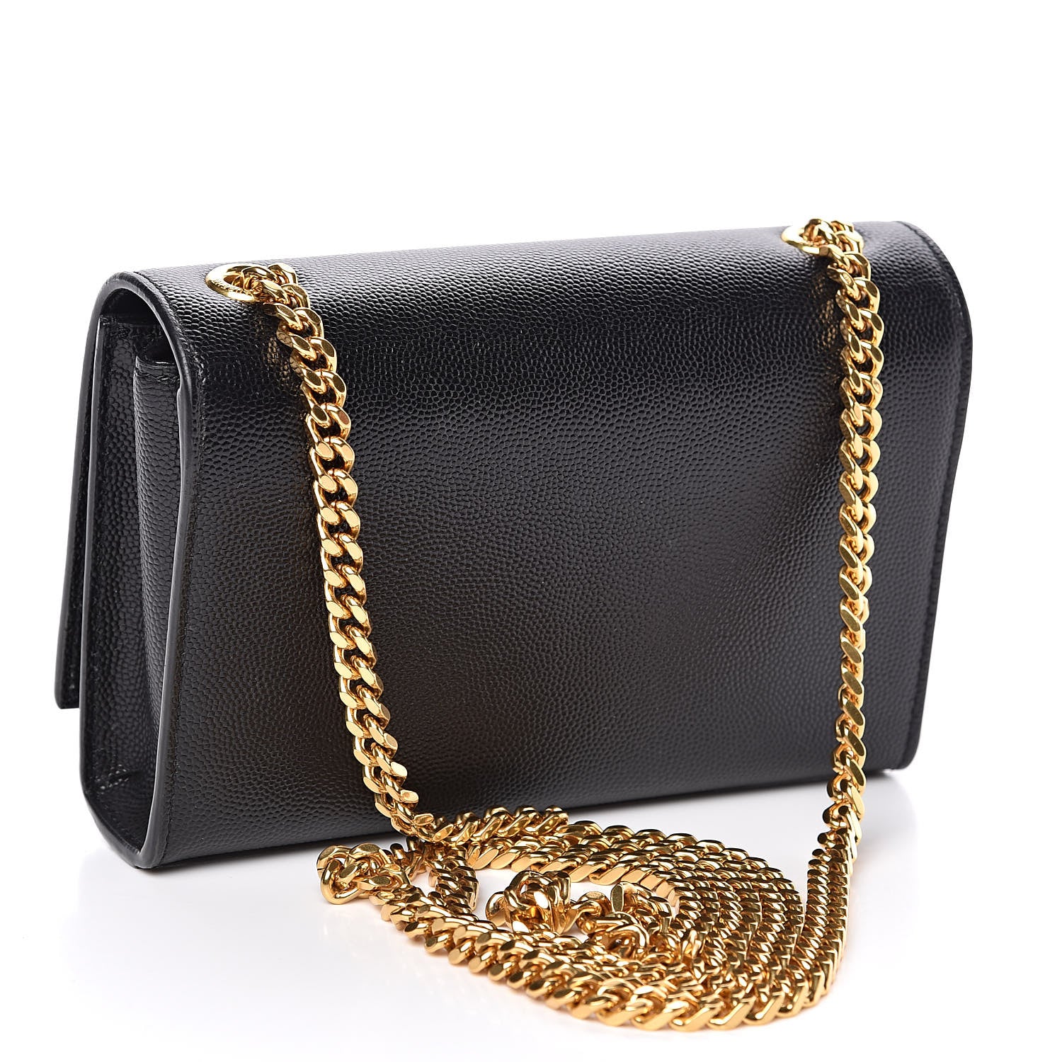 Saint Laurent Grain De Poudre Small Monogram Kate Satchel Black 3 of 12
