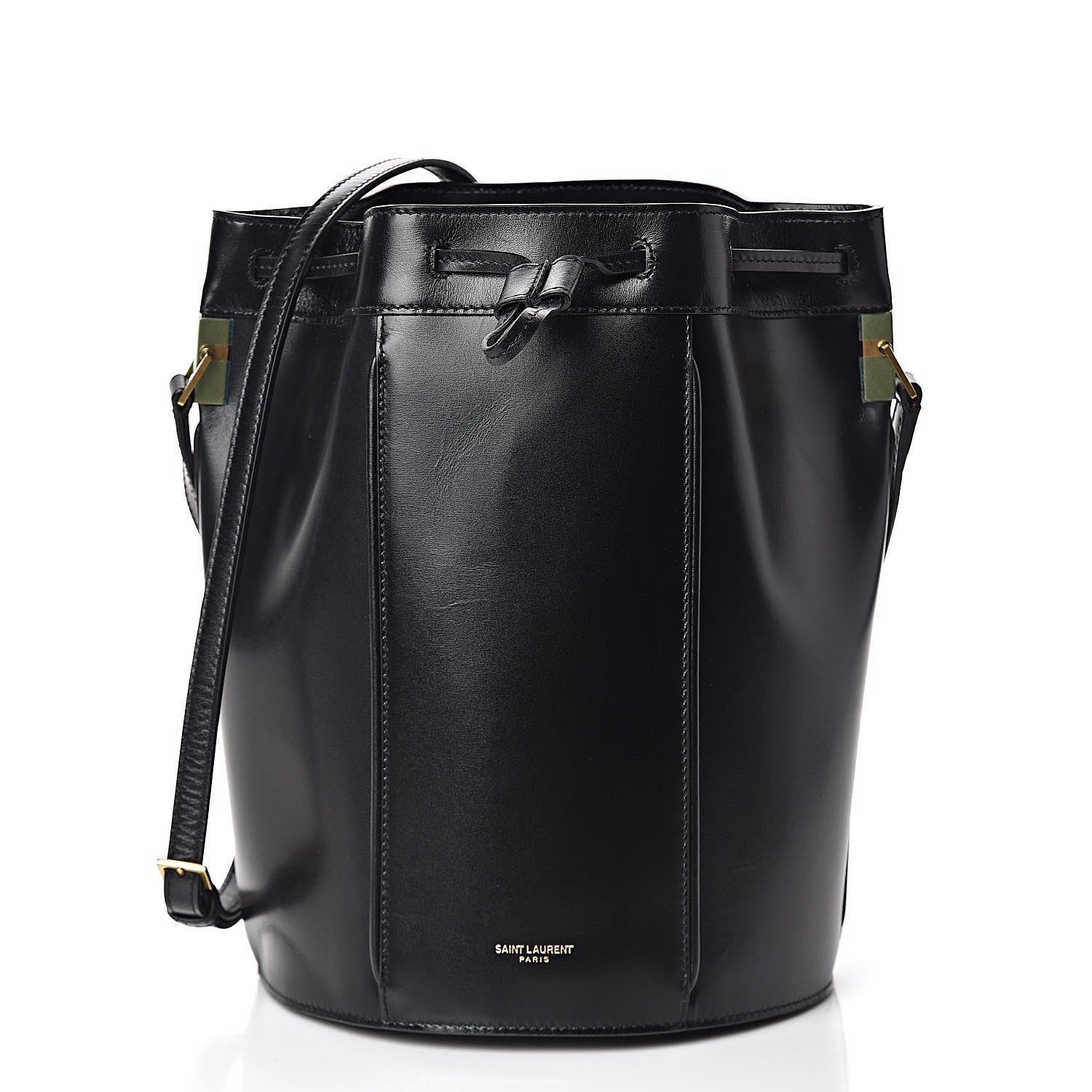 Saint Laurent Smooth Calfskin Medium Talitha Bucket Bag Black 1 of 9