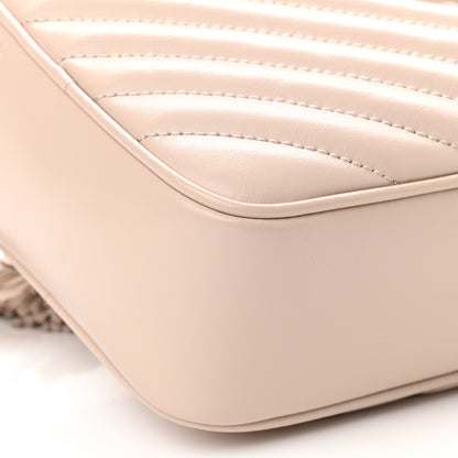 Saint Laurent Calfskin Matelasse Monogram Lou Camera Bag Washed Light Pink 8 of 9