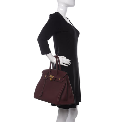 Hermes Togo Birkin 35 Bordeaux 2 of 11
