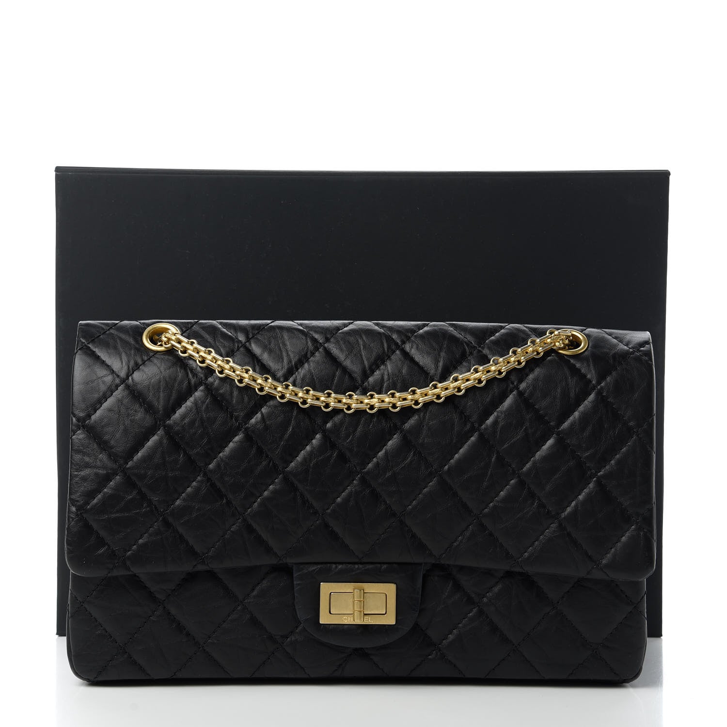 Chanel Aged Calfskin Quilted 2.55 Reissue 227 Flap Black 11 of 11